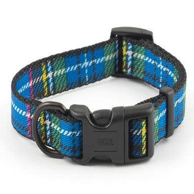 Ancol Nylon Tartan Adjust Collar Bl 30-50cm - North East Pet Shop ANCOL