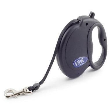 Ancol Viva Extendable Lead Black Large Dog 50kg 5m - North East Pet Shop ANCOL