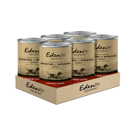 Eden Wet Food for Sporting & Working Dogs: Country Cuisine 6x400G - Eden Holistic Pet Foods