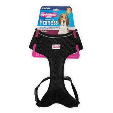 Ancol Comfort Mesh Harness Black Large 53-74cm - North East Pet Shop ANCOL