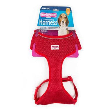 Ancol Comfort Mesh Harness Red Large 53-74cm - North East Pet Shop ANCOL