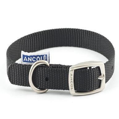 Ancol Viva Collar Black 20-26cm Size 1 - North East Pet Shop ANCOL