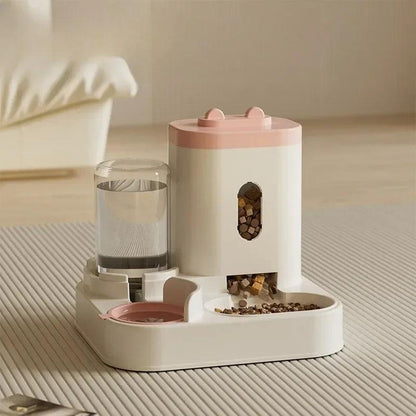 Automatic Feeder Cat Dog Food Bowl With Water Fountain Pet Large - North East Pet Shop Dog Shack UK