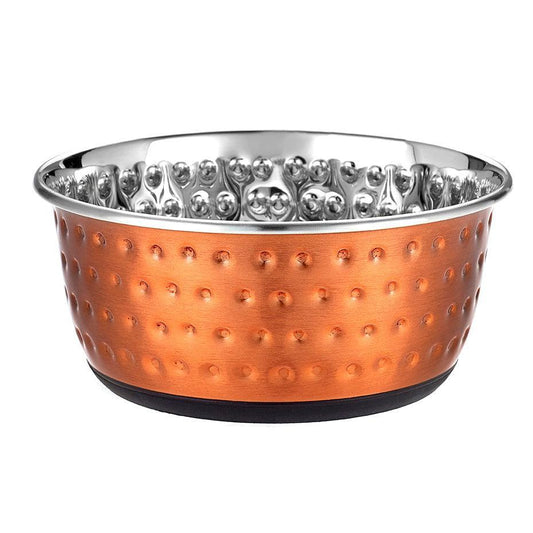 Classic Luxury Embos SSteel Dish 6x950ml - North East Pet Shop Classic
