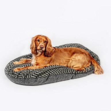 Danish Design Fleece Charcoal Arrows Quilted Mattress Small 21 Inch - North East Pet Shop Danish Deisgn