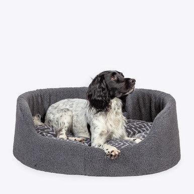 Danish Design Fleece Charcoal Arrows Slumber Bed 30 Inch - North East Pet Shop Danish Deisgn