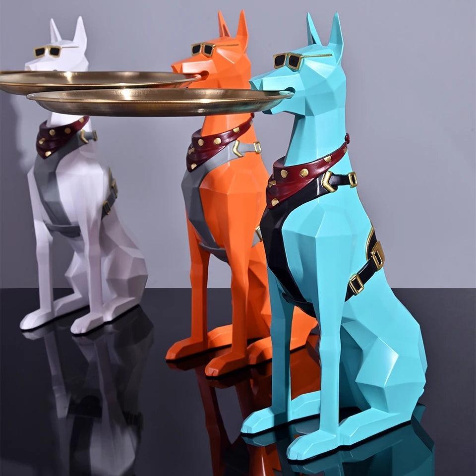 Design Dog Tray Statue - CLEARANCE - North East Pet Shop Dog Shack UK