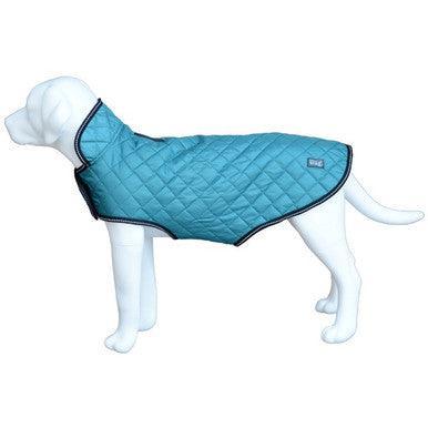 Henry Wag Teal Quilted Dog Jacket Extra Large 65cm - North East Pet Shop Henry Wag