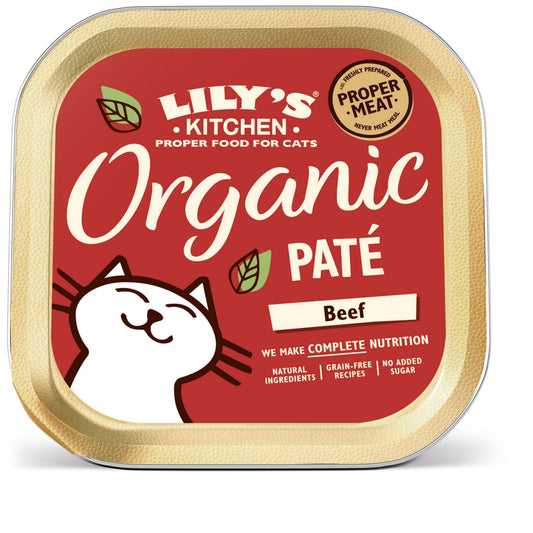 Lily's Kitchen Slow Organic Beef Foils 19 x 85g - North East Pet Shop Lily's Kitchen
