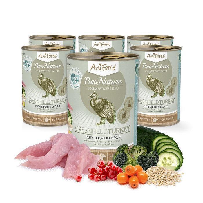PureNature GreenField Turkey - Wet Food for Dogs - 6 x 400g - North East Pet Shop Aniforte